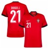 Maillot de Supporter Portugal Diogo J. 21 Domicile Euro 2024 Pour Homme